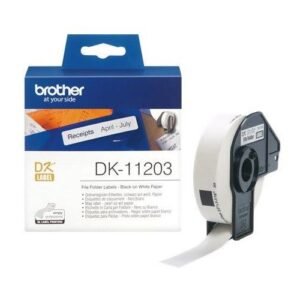 Brother DK-11203 File Folder Label Roll – 17 x 87mm
