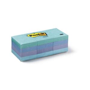 3M Post-it Aquatic 653AQ 1.5inX2in 12pads/pack