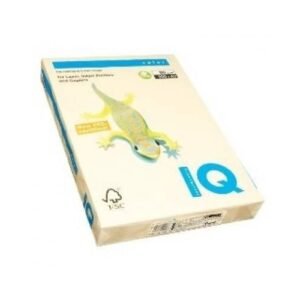 IQ Colored Copy Paper, A4, 160gsm, Cream, 250Sheets/Ream