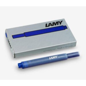 Lamy T10 Fountain Pen Ink Cartridges, Blue (5pcs/pack)