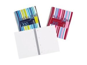 Pukka JP018 Jotta Notepad, 80gsm, Lined, Wirebound, A4, 200 pages