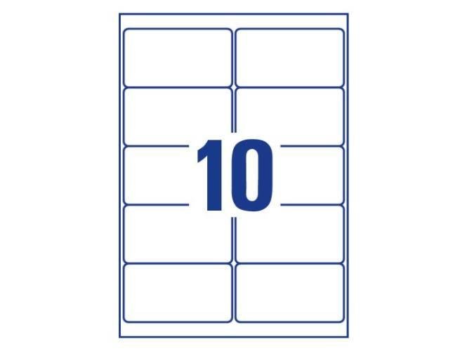 Avery Crystal Clear Labels, 96 x 50.8 mm, [Pack of 25] 250 Lables - Image 3