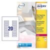 Avery L7552-25 Multipurpose Labels 55 x 12.7mm, Transparent Labels - Thumbnail Image 1