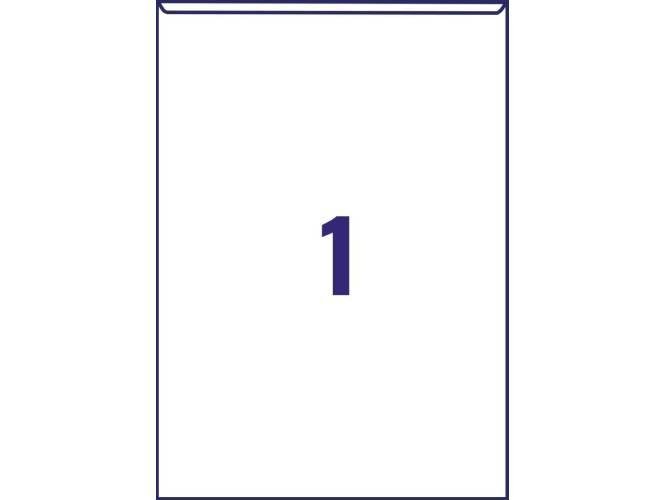 Avery L7083-10 Self-Adhesive Repositionable Clear Sign Pocket (221 x 304 mm) - Image 3