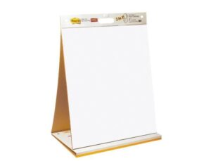 3M Post-it Super Sticky Portable Tabletop Easel Pad w- Dry Erase Panel, 20×23 Inches, 20 Sheets-Pad, 1 Pad (563DE)