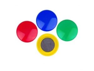 Partner Magnetic Button 4cm, 4-pack Assorted Colors