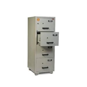 Valberg Safes Valberg FC 4K-KK Fire Resistant Filing Cabinet, 4 Drawers, 2 Keys Lock