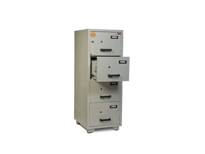 Valberg Safes Valberg FC 4K-KK Fire Resistant Filing Cabinet, 4 Drawers, 2 Keys Lock