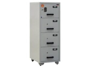 Valberg Safes Valberg FC 4E-KK Fire Resistant Filing Cabinet, 4 Drawers, Digital & 4 Key Lock