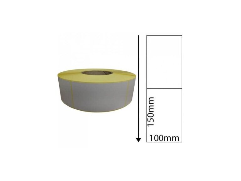 Zebra Thermal Transfer Labels, 150mm x 100mm, 1000 Labels/Roll (ZE101-152)