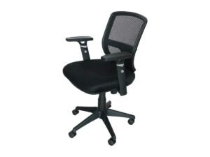 Pilot Mesh Back ( Medium Back ) and Upholstered Seat, with Nylon Base