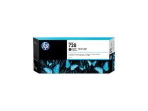 HP 728 Matte Black DesignJet Ink Cartridge, 300ml