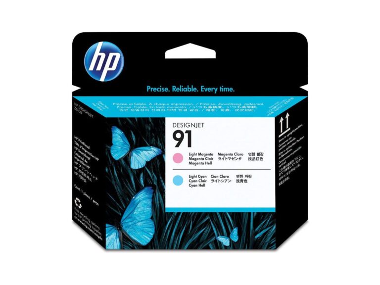 HP 91 Light Magenta and Light Cyan Original Printhead Cartridge (C9462A)