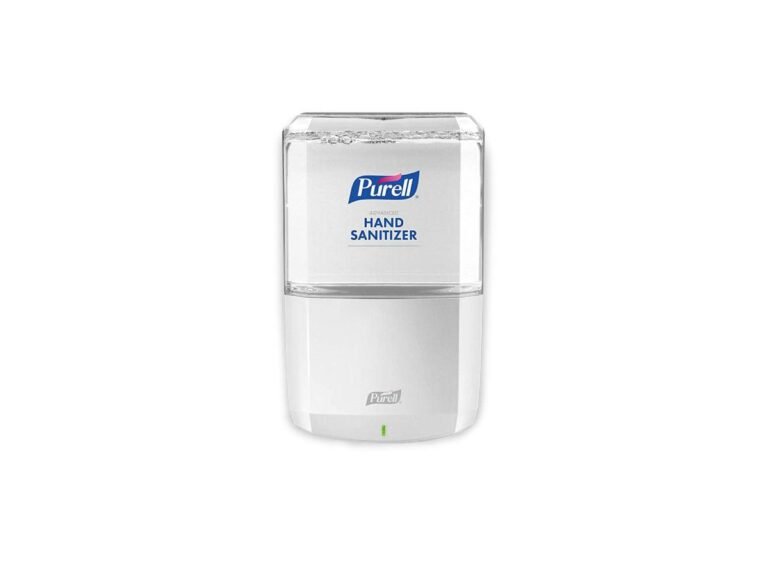 PURELL ES6 Hand Sanitizer Dispenser White Touch-Free Dispenser with wall shield (6420-01)