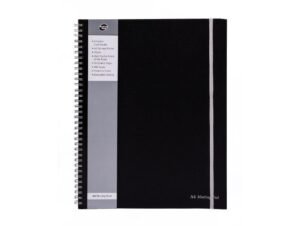 Pukka A4 Meeting Pad, Wirebound 160 pages Black ( SBMETA4160 )