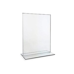 FIS Acrylic Sign Holder, 2 Side, T-Base, 100x140mm (FSNA100x140)