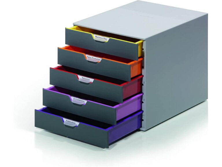 Durable Varicolor 5 – Plastic File Cabinet with 5 Colourful Drawers