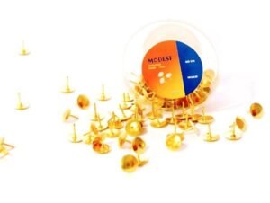Modest Golden Color Thumb Tacks 100/pack