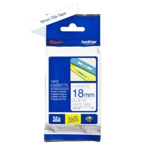 Brother P-touch 18mm TZ-243 Laminated Tape, 8 m, Blue on White