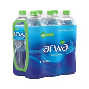 Arwa Bottled Drinking Water 1.5L, Pack of 6