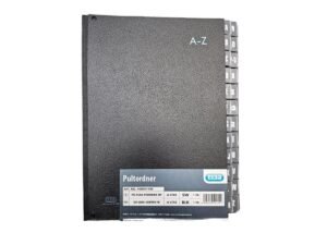 Elba 42404 Signature Book, 24 Dividers, A4, Fiberboard, [A to Z], Black