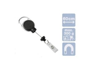 Durable 8329-01 Badge Reel Extra Strong Badge Reel – Black