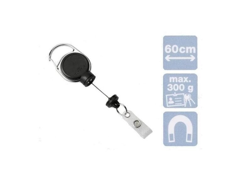 Durable 8329-01 Badge Reel Extra Strong Badge Reel – Black