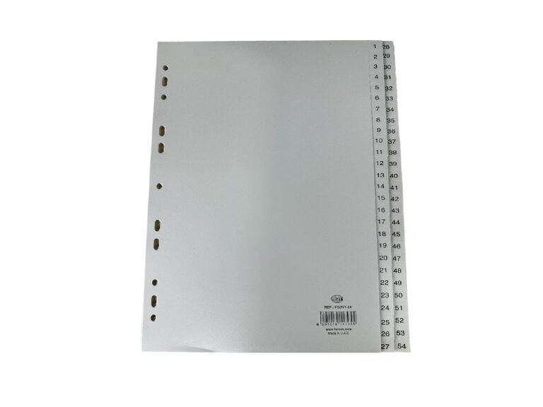 FIS PVC Plastic Divider Grey, 1-54