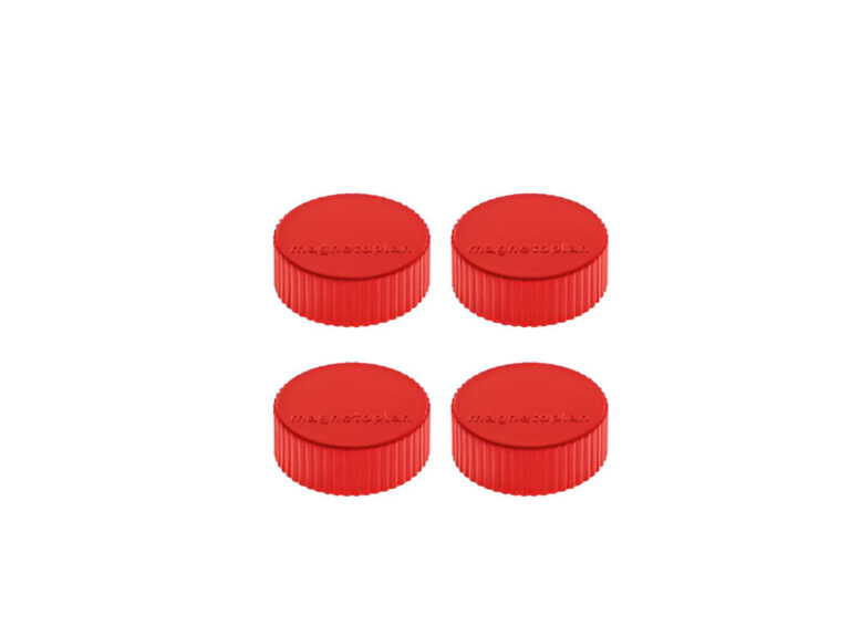 Magnetoplan Discofix Magnum Magnet, 34mm, Red, 4pcs/pack – COP 16600406