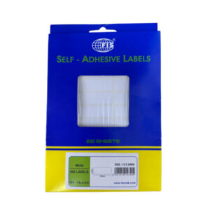 FIS Self Adhesive Labels 12mm x 30mm, 660 Labels (FSLA1230)