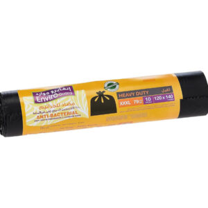 Enviro Care 79 Gallon Biodegradable Garbage Bag, Black, 10pcs/pack (120cm x140cm)