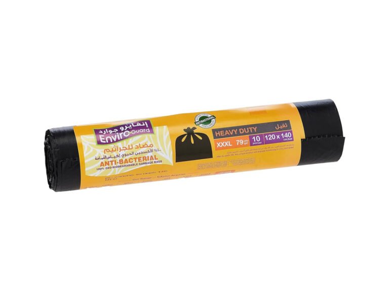 Enviro Care 79 Gallon Biodegradable Garbage Bag, Black, 10pcs/pack (120cm x140cm)