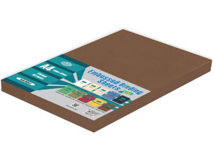 FIS A4 Embossed Leather Board Binding Cover 100/Pack