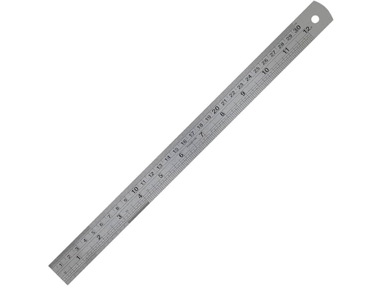 FIS Stainless Steel 12″/30cm Ruler