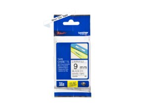 Brother P-touch 9mm TZ-221 Laminated Tape, 8 m, Black on White