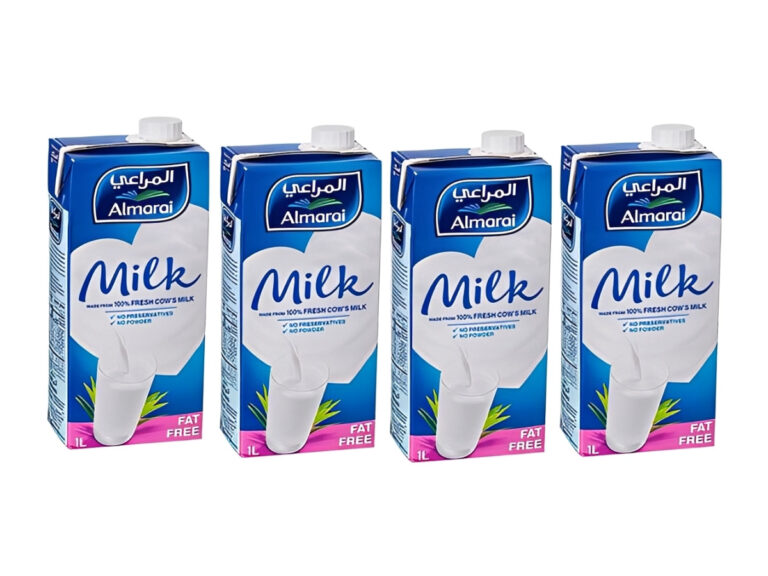 Almarai UHT Fat Free Milk 1 L – Pack of 4