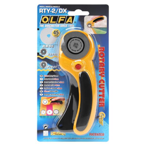 Olfa Deluxe Ergonomic Rotary Cutter, Yellow and Black [OL-RTY-2-DX]