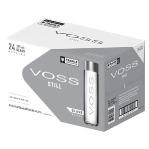 VOSS Still Water Glass Bottles 375 ml – Pack of 24