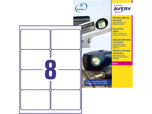 Avery L4715-20 Weatherproof Laser Labels, 99.1 x 67.7 mm, 160 Labels