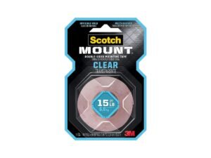3M Scotch Clear Mounting Tape 1″X60″ 410H