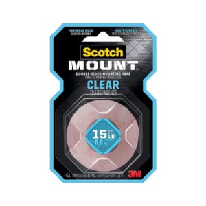 3M Scotch Clear Mounting Tape 1″X60″ 410H