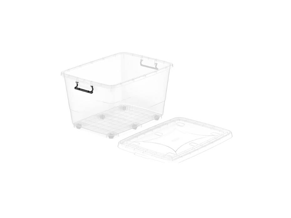 Cosmoplast clear storage box 82 L alternate supplier product view