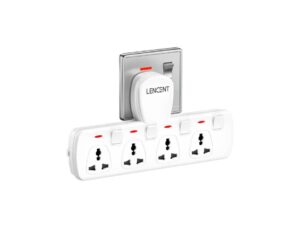 LENCENT 4-Way Multi Plug Extension Socket