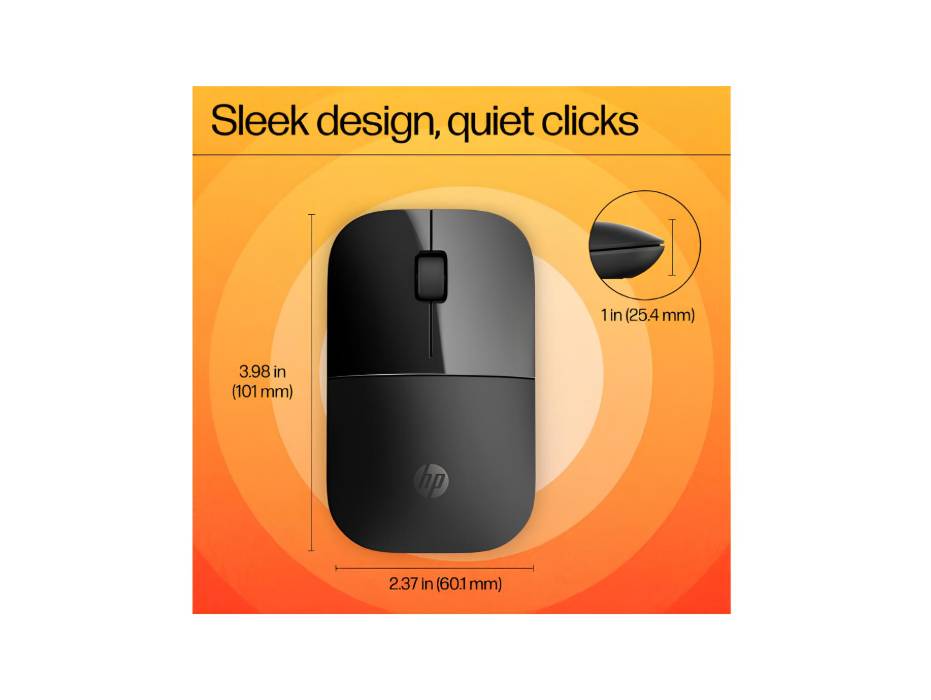 HP Z3700 Wireless Mouse Black V0L79AA alternate product view 3