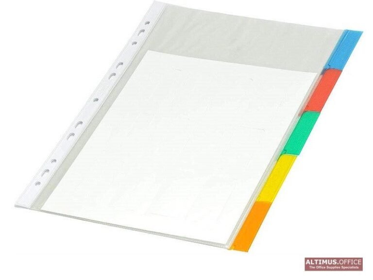 FIS Indexed Divider, 5 Parts Index Set, Punched, A4 Size