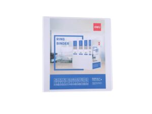 Deli 5619N A4 2-Ring Binder, 3-inch, White