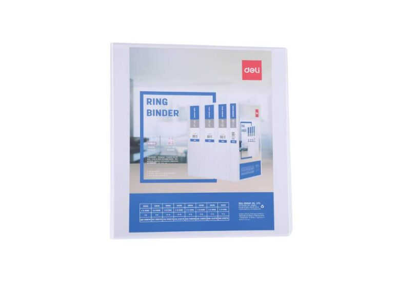 Deli 5619N A4 2-Ring Binder, 3-inch, White