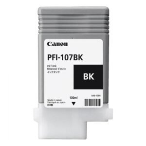 Canon PFI-107BK 130ML Ink Tank, Black