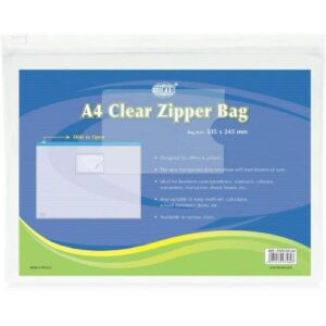 FIS Zip Bag, A4 Size (FSPGT57-A4) Assorted Color