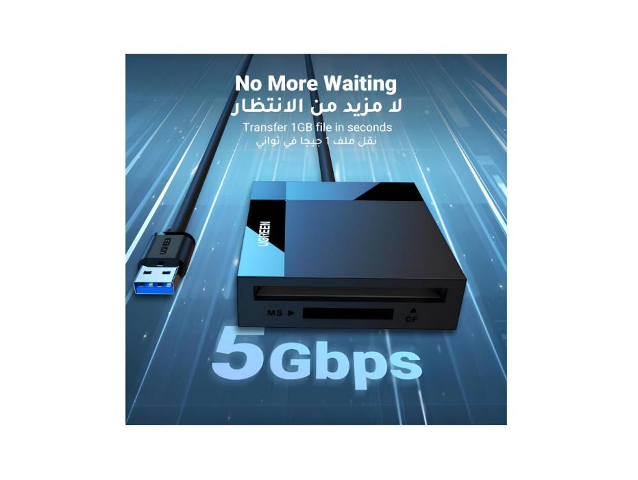 UGREEN USB 3.0 4-in-1 Memory Card Reader alternate product view 2